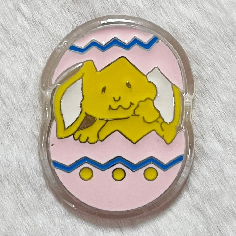🔮 5/$25 80s Vintage Easter Bunny Egg‎ Pin
